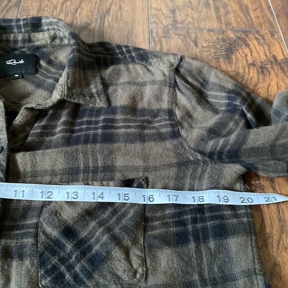 rails hunter plaid long sleeve shirt size M in GUC super soft - Picture 7 of 9